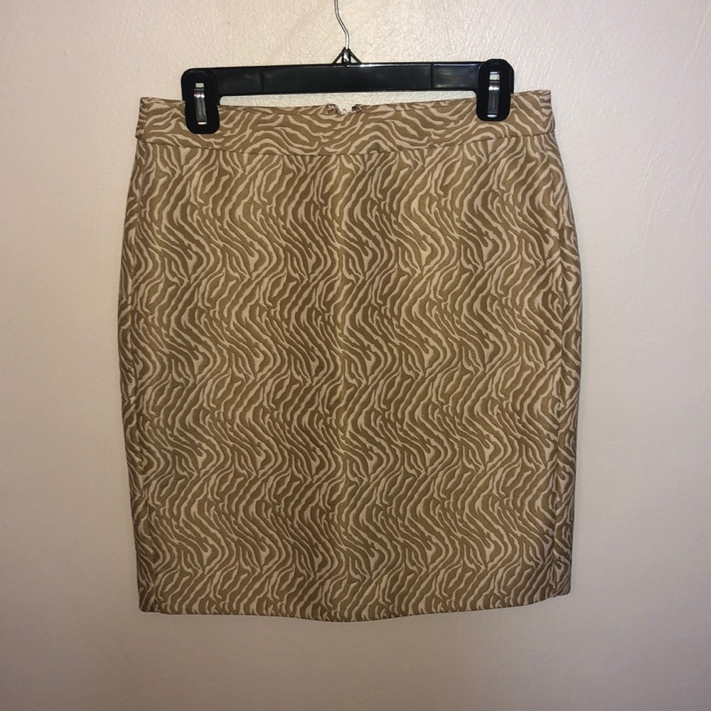 Banana Republic zebra striped pencil skirt